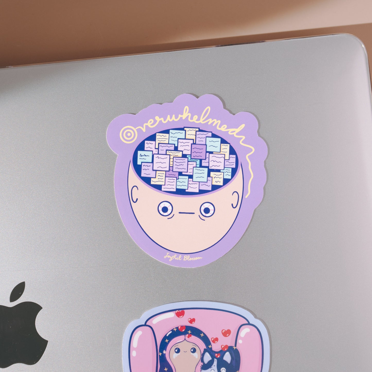 "Overwhelmed" Sticker - One Sticky Note at a Time