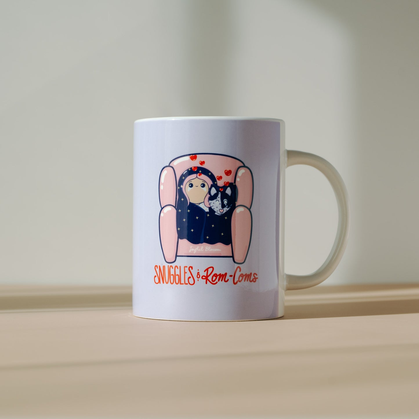 "Snuggles and Rom-Coms" Mug - For Perfect Evenings