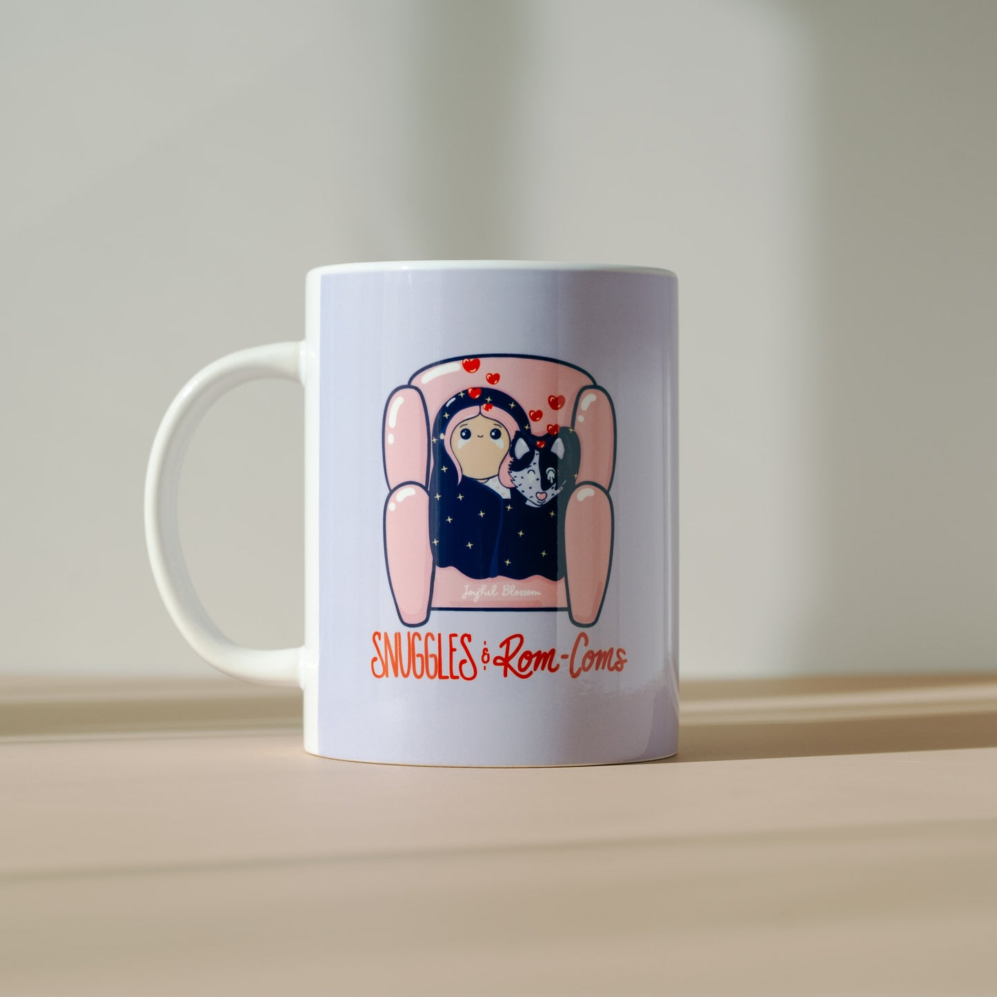 "Snuggles and Rom-Coms" Mug - For Perfect Evenings